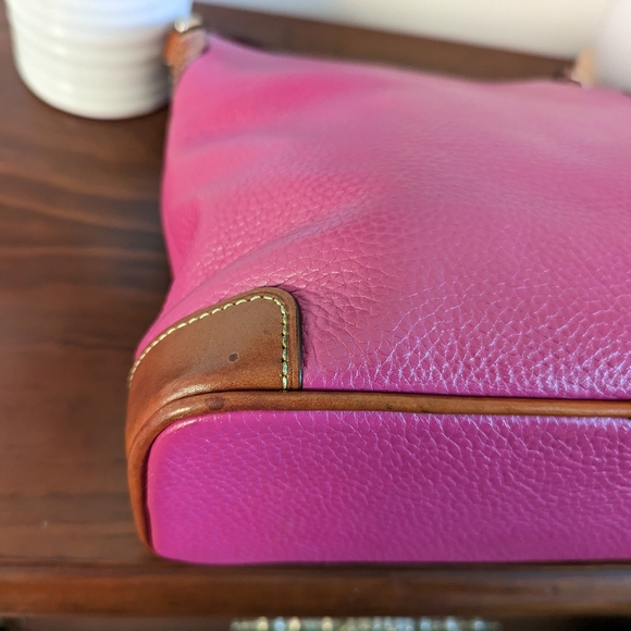 Dooney & Bourke Bags Dooney And Bourke Pink Pebble Leather Double
